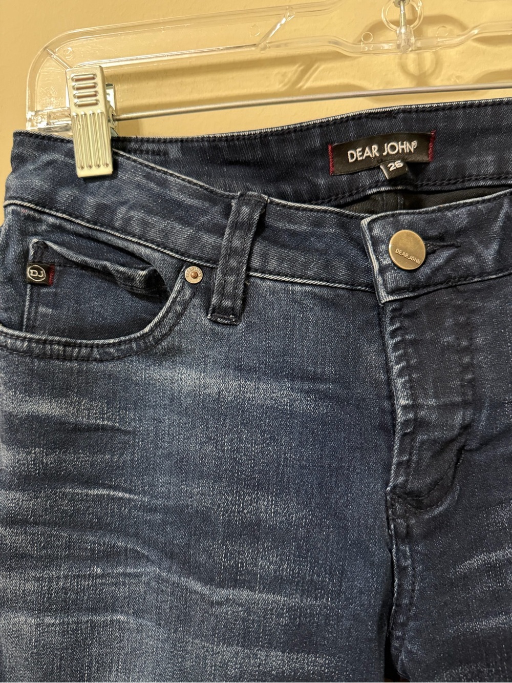 Dear John 26 Joyrich Dark Blue comfort Skinny Jeans euc classic preppy casual - Picture 3 of 7